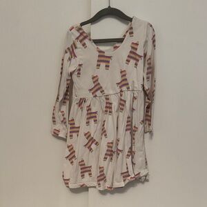 Monica and Andy  Striped Llama Piñata  Kids Dress - size 5t